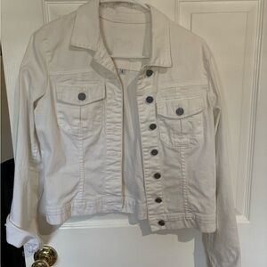 Women's Kit From Kloth White Denim Jacket